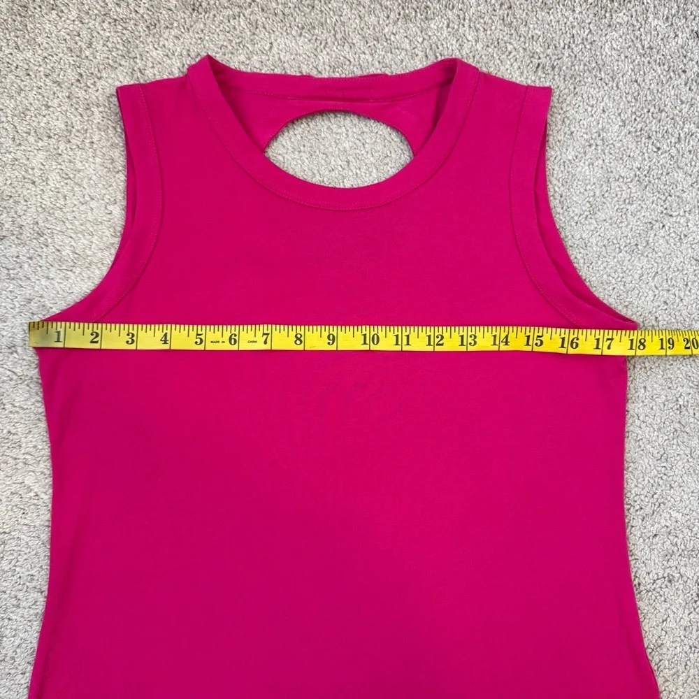 Kate‎ Spade Keyhole Bow Back Tank Top Hot Pink M